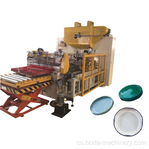 Šroubovací kovové horní víko / Twist Off Metal Caps Machine